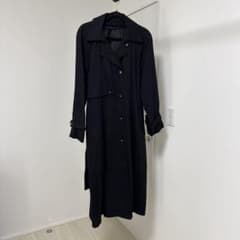 ロングフォグ LONDON FOG 10REGブラック トレンチコート ロング丈