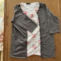 見た目は羽織っていますが1枚服ですのサムネイル