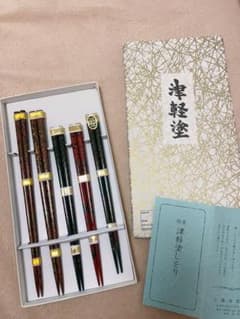 津軽塗 箸5セット(箱付き)のサムネイル