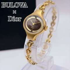 BULOVA Dior ブローバ ディオール Wネーム 腕時計 手巻きビンテージ
