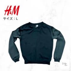 H&M エイチアンドエム シアートップス 黒 長袖 S シースルー