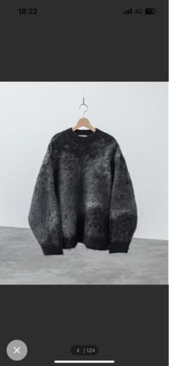 MOHAIR BLEND JACQUARD SHAGGY KNITのサムネイル