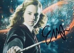ハリー・ポッター エマ・ワトソン 直筆サイン入り写真 美女と野獣　hvm2 ハリー・ポッター エマ・ワトソン 直筆サイン入り写真 美女と