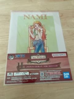ONE PIECE 이치 반 쿠지 H상 나미 벨 메일 클리어 파일 세트