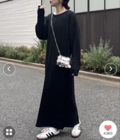 チャオパニックティピー　2WAY深Vネックニットワンピースのサムネイル
