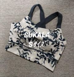 ⑪SUKALA スカーラ ヨガウェア クロスバック ボタニカル S アイス