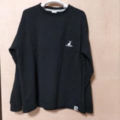 CAPTAIN STAG 長袖Tシャツ 胸ポケット付き ブラックのサムネイル