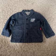 X girl エックスガール NAVY カバーオール キッズ kidsのサムネイル