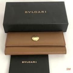 BVLGARI ブルガリ 6連 キーケース ブラウン レザー ゴールド 金具