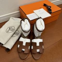 HERMES サンダル レジェンド 36.5 ゴールド - メルカリ
