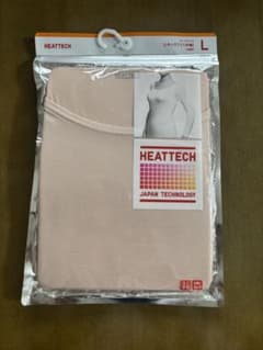 （新品）ユニクロHEATTECH Uネック８分袖Lのサムネイル