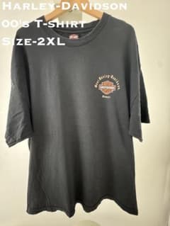 希少 2XL ハワイ マウイ限定 ハーレーダビッドソン Tシャツ 墨黒 紺34 