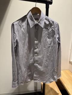CANALI 長袖シャツ ストライプ柄 ネイビーのサムネイル