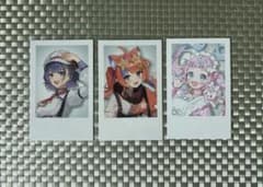 にじさんじ チェキ風カード 3点 七瀬すず菜 猫屋敷美紅 ぷりん・らら・もーどのサムネイル