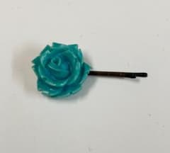 は*町様 2代目リカちゃんトリオ パットちゃんのブルーの薔薇のヘアピンのサムネイル