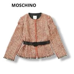 MOSCHINO ツイード　パッチワーク　ジャケット　モスキーノ　イタリア製 MOSCHINO ツイード パッチワーク ジャケット モスキーノ イタリア製