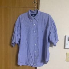 ラルフローレン 半袖シャツ　古着　ストライプBDシャツのサムネイル