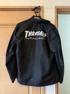 THRASHED RACING スナップボタンジャケット 黒のサムネイル