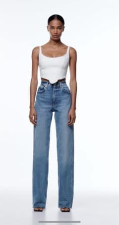 mevcy 様専用ZARA WIDE LEG デニムパンツのサムネイル