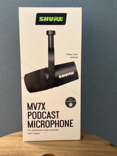 SHURE シュア MV7X ブラック ポッドキャスト 配信 マイクロホン - メルカリ