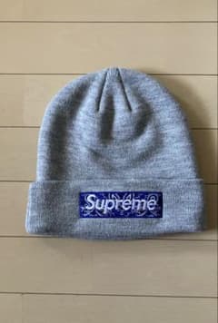 Supreme ニット帽 グレー New Era - メルカリ