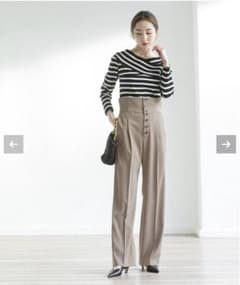 NOBLE ノーブル　パンツ　美品　ハイウェストパンツ　スタイルアップのサムネイル