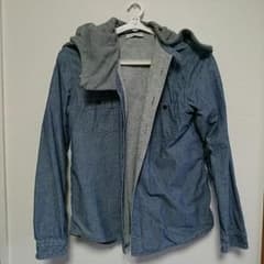 【natural laundry】フードつきデニムシャツ♪のサムネイル