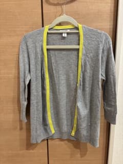 OLD NAVY グレー・イエロー カーディガン XSのサムネイル
