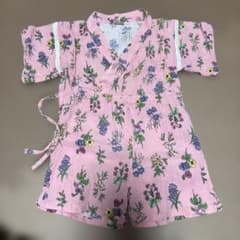 花柄甚平 ピンク キッズ用のサムネイル