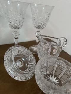 ボヘミアクリスタル ミルク&シュガーセット Amazon.co.jp: ボヘミアン カットクリスタル シュガーポット