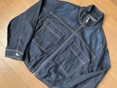 美品》ZARA ハイネック デニム ボンバージャケット ジージャン Gジャン