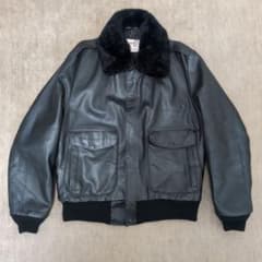 USA製 70s sears G-1 レザージャケット ブラック 44 A-2 - メルカリ