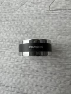 CALVIN KLEIN シルバー ブラック リングのサムネイル