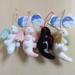 ドラゴンのひゅルルン 空中散歩 VMC マスコットぬいぐるみ 全4種セット