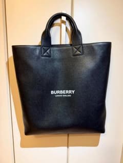 BURBERRY バーバリー レザー トートバッグ ブラック 2WAYのサムネイル