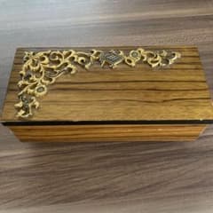 ELEMICA ジュエリーボックス オルゴール付き 木製 昭和レトロ 木製 オルゴール ジュエリーボックス 昭和レトロ - メルカリ