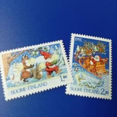 8700 外国切手 フィンランド 1991年 クリスマス サンタクロース - メルカリ