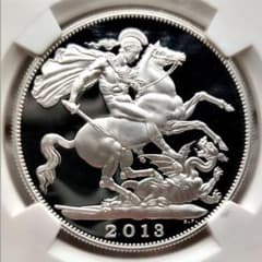 最高鑑定 ★ 2013 イギリス 聖ジョージ 竜退治 NGC PF 70 銀貨 最高鑑定 ☆ 2013 イギリス 聖ジョージ 竜退治 NGC PF 70 銀貨 - メルカリ