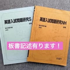 駿台の小林先生による英語入試問題研究S・NT問題板書フルセット　鉄緑会　河合塾 駿台】英語入試問題研究S・NH 小林隆章 巻末に書き込みなしの問題文