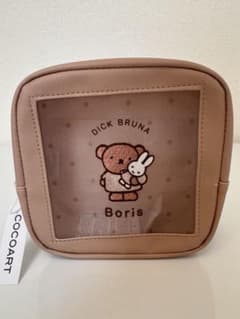 【新品未使用】限定ミッフィー ボリス ポーチ ブラウン　メッシュのサムネイル