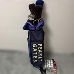 PEARLY GATES ゴルフバッグ　クラブSET PEARLY GATES キャディバッグ付 ゴルフクラブセット メンズ PING