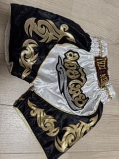 무에타이 팬츠 THAI BOXING 복싱 쇼츠 S 사이즈 블랙 / 화이트 / 골드
