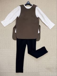 【美品】ENFOLDエンフォルド スリットベスト　ジレ　完売品　グレー　M 極美品 エンフォルド ウールリバー サイドスリットベスト ジレ 38