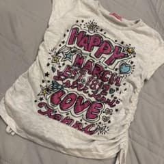 Jenni Tシャツ 130cm グレー ラメプリントのサムネイル