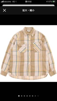 UNUSED (アンユーズド) check nel shirtのサムネイル