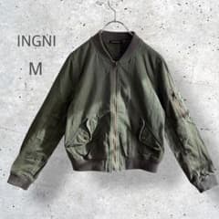 【INGNI】　ブルゾン　ジップアップ　ミリタリー　羽織り　アメカジ　M