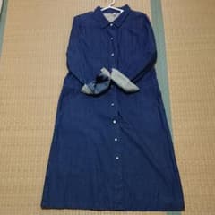 週末限定お値下げ！●デニムシャツワンピースのサムネイル