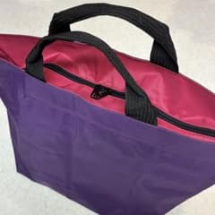 美品】 エルベシャプリエ ナイロン トートバッグ 紫 × 赤 - メルカリ