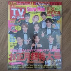 週刊TVガイド 2023-2024 お正月超特大号 Snow Manのサムネイル
