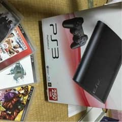 ps3 250GB セット コントローラー2個付き 送料無料のサムネイル